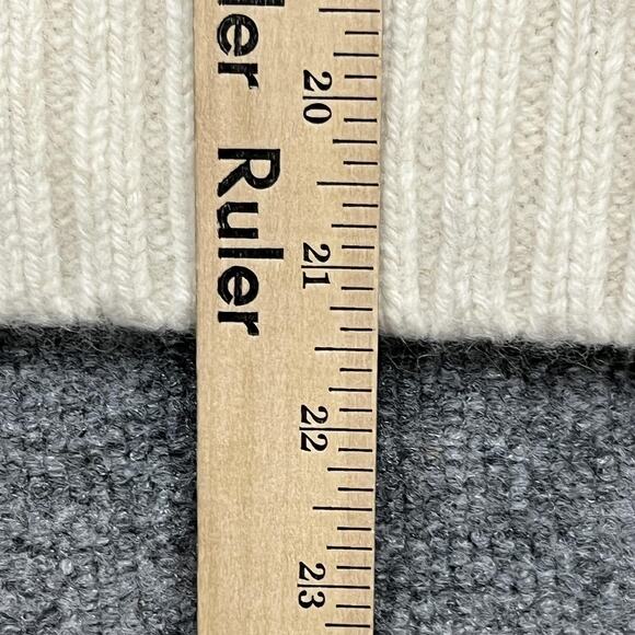 Fjallraven Sweater Womens XS Cream Ovik Cable Knit Turtleneck 100% Wool - Picture 11 of 11